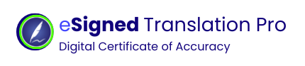 Traduzione certificata con firma elettronica qualificata