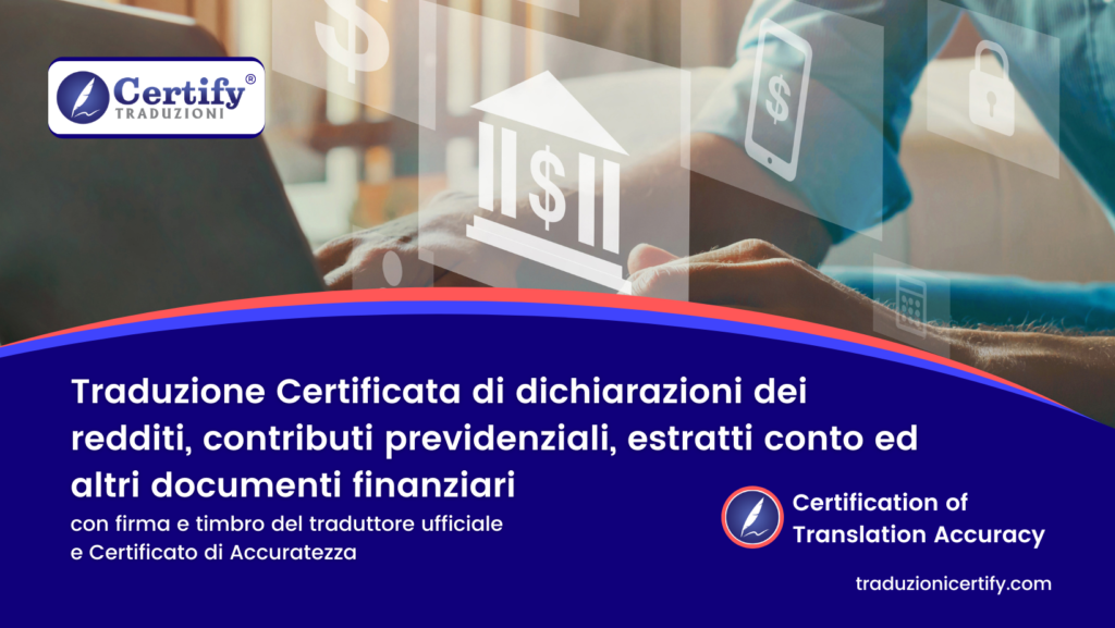 Traduzione certificata della dichiarazione dei redditi